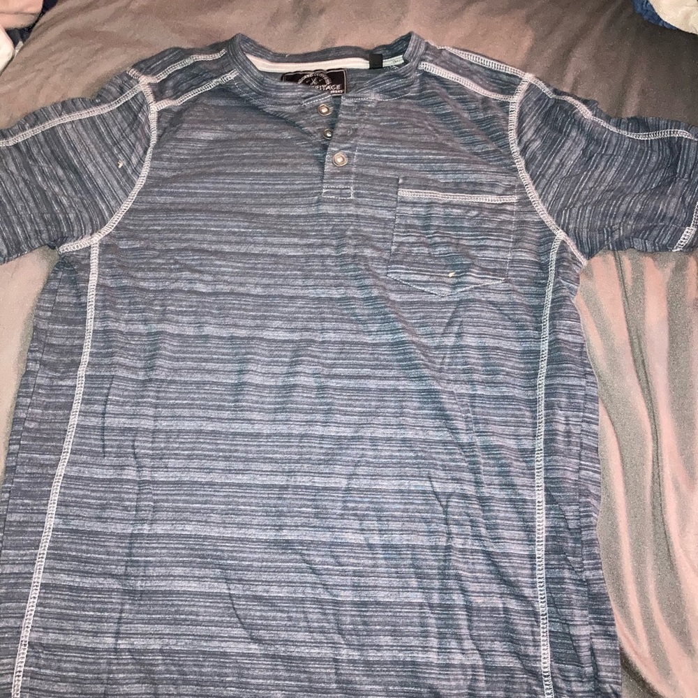 Men’s Small, Knit Heritage Navy Henley